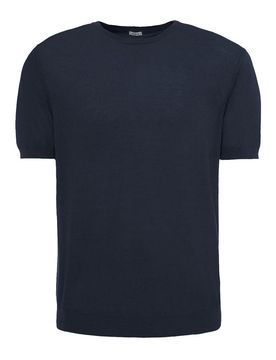 Malo T-Shirt Blu Marino In Cotone