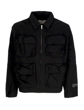 Giubbotto Uomo 3d Pockets Nylon Jacket Black