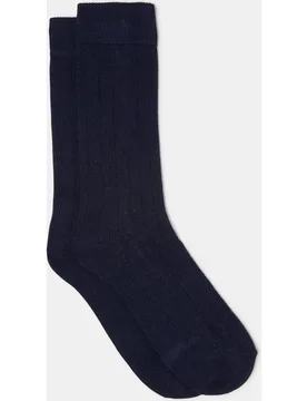 Calcetines de hombre cortos canalé liso - Emidio Tucci - FashionsVida