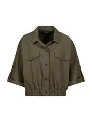 Monari Blusa camisera oliva 46