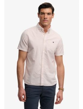 Para hombre. M4011102A Camisa Classic Seersucker (XL), Casual, Algodón, Manga corta