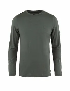 Camiseta de senderismo de lana Abisko para hombre gris S - Fjällräven - FashionsVida