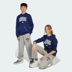 Kids Unisex Seasonals Essentials Collegiate Typography Pant - Light Grey - Size 11-12y