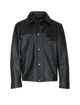 Chaqueta de cuero JOBAN negro 48