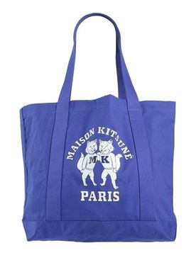 MAISON KITSUNÉ Schultertasche Damen Blau -- Damen