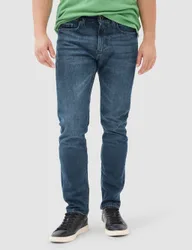 Straight Fit Jeans Medium Blue male