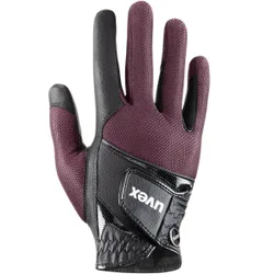Reithandschuhe sumair, black-burgundy 6,5