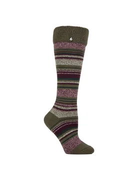 Women's Thermal Long Boot Socks Soft Brushed - - Size: 4-6 - Heat Holders - FashionsVida