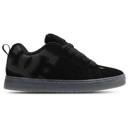 DC Sneakers Court Graffik Men's Sneakers - Black - Size 8 - Suede - Black - Size: 8