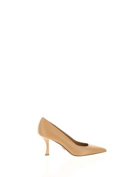 Décolleté in pelle MARRONE 36