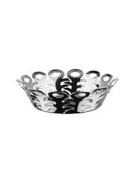 Korbschale VIMINI 22cm Edelstahl silber baby