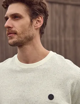 Street One Sweatshirt mit Rundhals in softer Qualität male Weiß - Street One MEN - FashionsVida