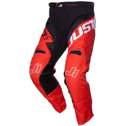 Pantaloni Moto Cross Enduro J-FORCE Hexa Rosso Nero Bi taglia 30