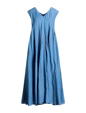 Vestido midi Mujer Azul profundo 42 Mujer