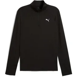 Felpa Con Mezza Zip Velocity Cloudspun Black S