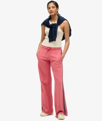 Superdry Damen Athletic Essentials Jogginghose mit Geradem Bein und Logo Red - Größe: 40