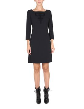 Embroidered Cady Dress
