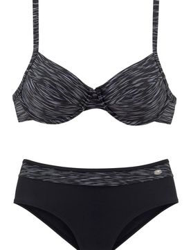 KangaROOS Bikini gris / negro