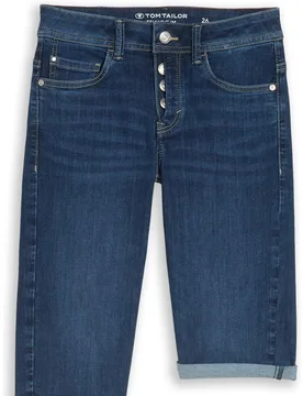 Bermuda vaquera de mujer con bolsillos y cierre frontal - Tom Tailor - FashionsVida