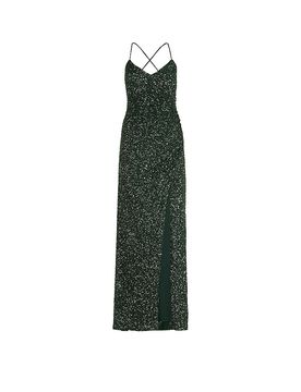 Vestido de noche gris 38