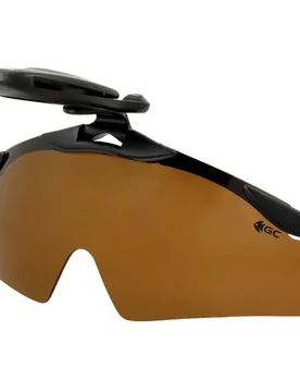 Mbc401br Clip-on Polarized Sunglasses Black Brown/CAT3 Men - Golden Catch - FashionsVida