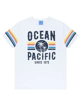 T-shirt à Manches Courtes Tiderush White / Multicolour XL - Ocean Pacific - FashionsVida