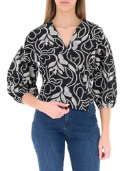 Blusa a portafoglio NERO 40