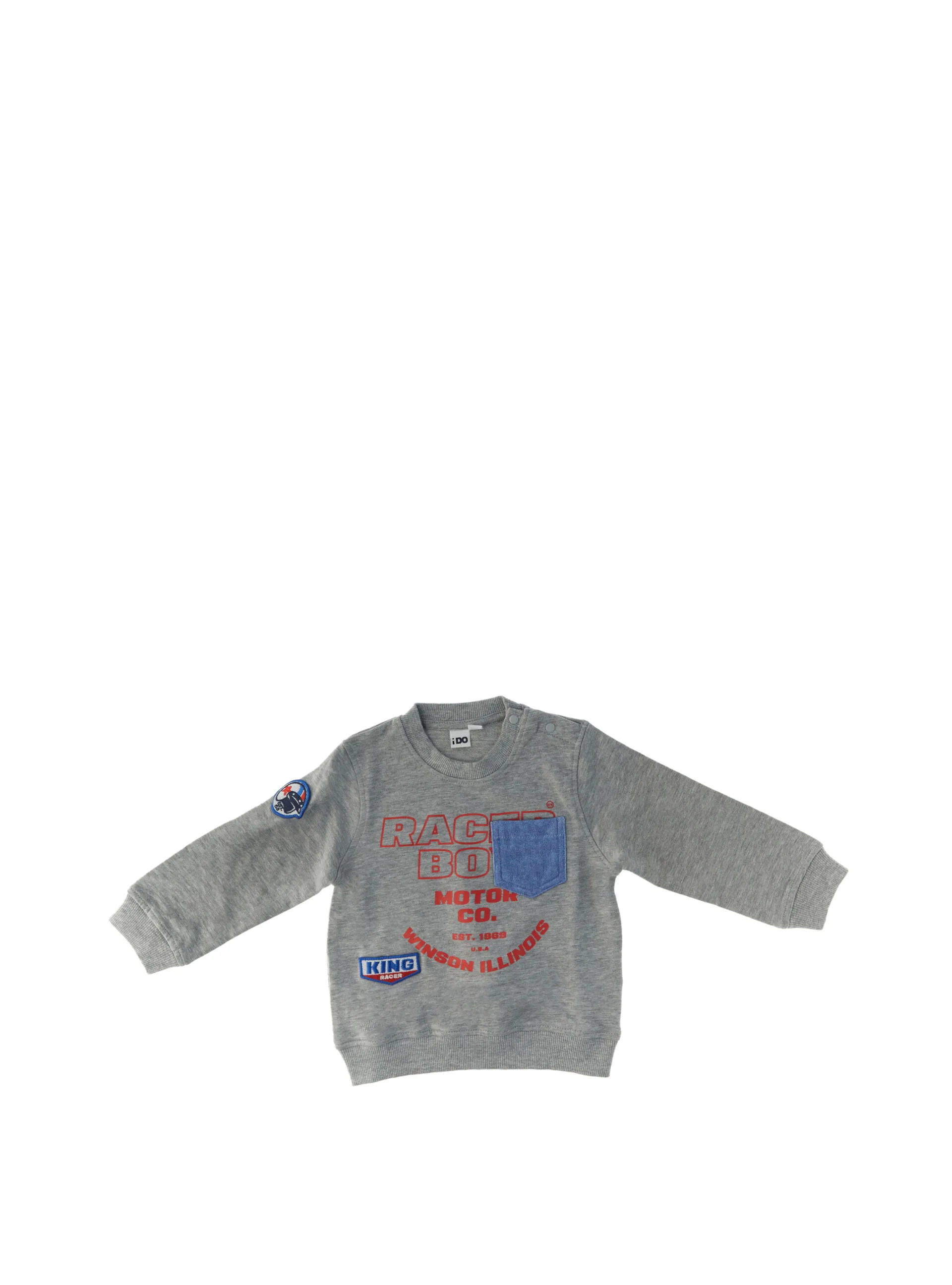 IDO Felpa girocollo GRIGIO 18M - iDO - FashionsVida