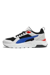 Sneakers bianche nere e blu in mesh Trinity 2 LT 44½
