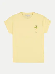 Garcia T-Shirt mit Print Gelb M