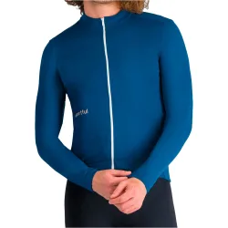 Classic thermal maillot manga larga hombre Azul (M)