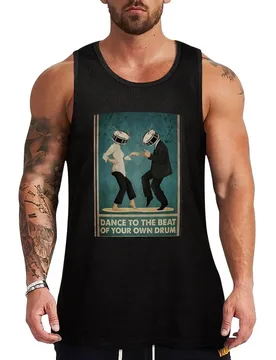 Pulp fiction dance to the beat drum head Tank Top Soft Basic Tank Top Breathable Sleeveless Daily Shirt - Aliexpress - FashionsVida