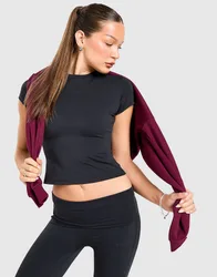 Slim T-Shirt Damen - Damen, Schwarz - female - Size: M