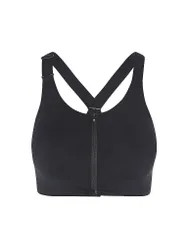 Damen Sport-BH Endruance High Support mit Zip schwarz XL W