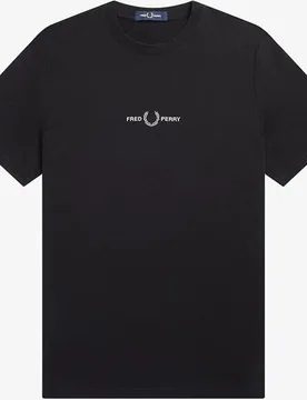 Camiseta de hombre manga corta con cuello redondo - Fred Perry - FashionsVida