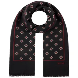 Ellingham Flowers Wool Scarf by - black-red - Damen - Size: One Size