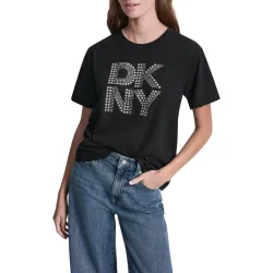 Camiseta de mujer de algodón con logo