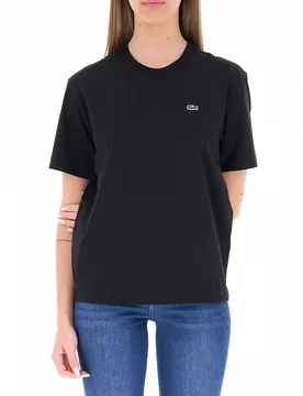 Lacoste T-shirt in cotone NERO 38 - Lacoste - FashionsVida