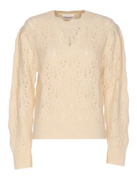 Maglione a maglia bianca