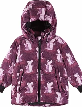 Stepp- Und Daundenjacken wasserfest Moomin Lykta Winter Jacket Deep Purple Kindergröße 98 cm Bordeaux - Reima - FashionsVida