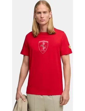 Camiseta Casual de Hombre Ferrari Tonal Shield - Puma - FashionsVida