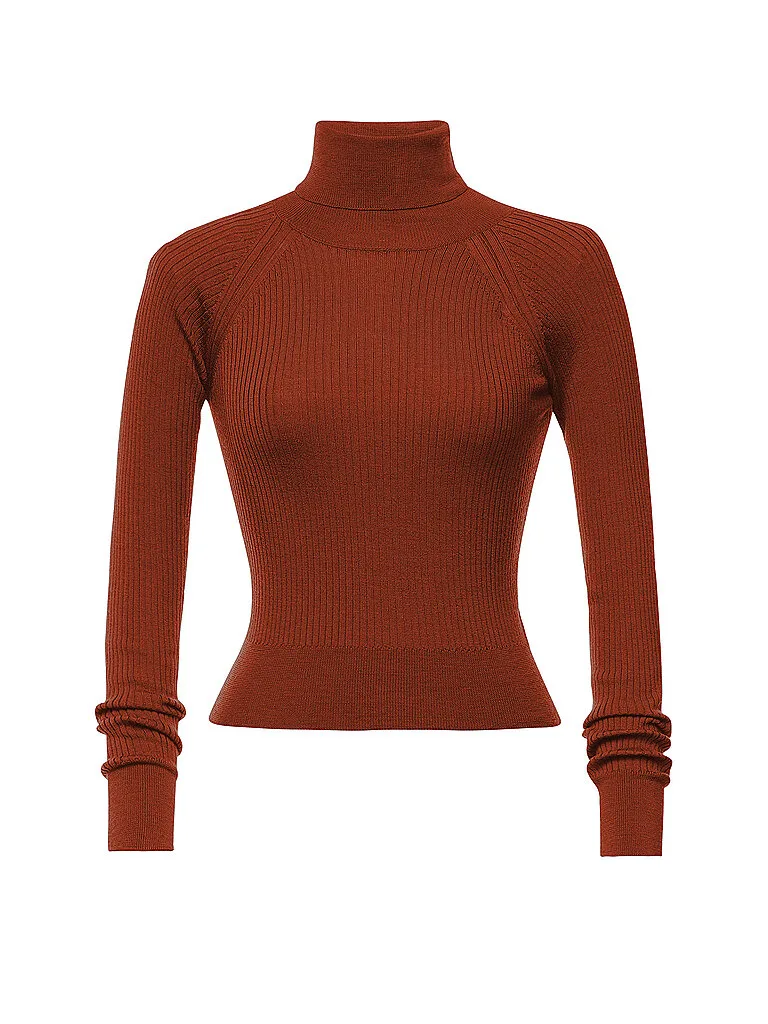 Rollkragenpullover WENDY orange S - Lena Hoschek - FashionsVida