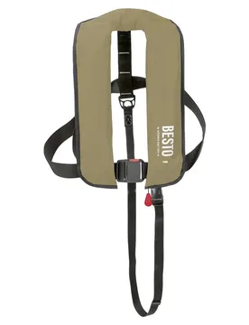 Fisherman 165n Automatic Life Jacket Green 40+ kg unisex - Besto - FashionsVida