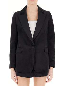 Blazer monopetto velluto NERO S