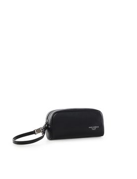 Beauty Case In Vitello Con Logo