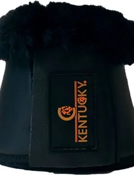 Hufglocken LEATHER SHEEPSKIN schwarz M - Kentucky Horsewear - FashionsVida