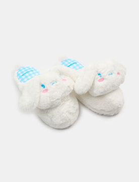Pantofole con eco pelliccia e ricamo Cinnamoroll - bianco