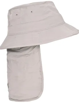 Adults Unisex Bearing Bucket Hat With Neck Protector - Grey - Size Small - Trespass - FashionsVida