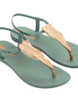 Sandali Classic Flora Green / Gold / Beige EU 40