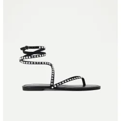 Sandalias mujer tiras brillantes